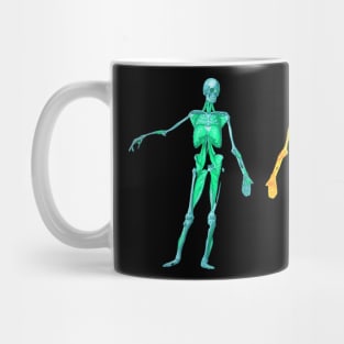 dancing skeleton Mug